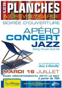 Apéro concert Jazz. Le mardi 16 juillet 2013 à Chevilly Larue. Val-de-Marne.  18H00